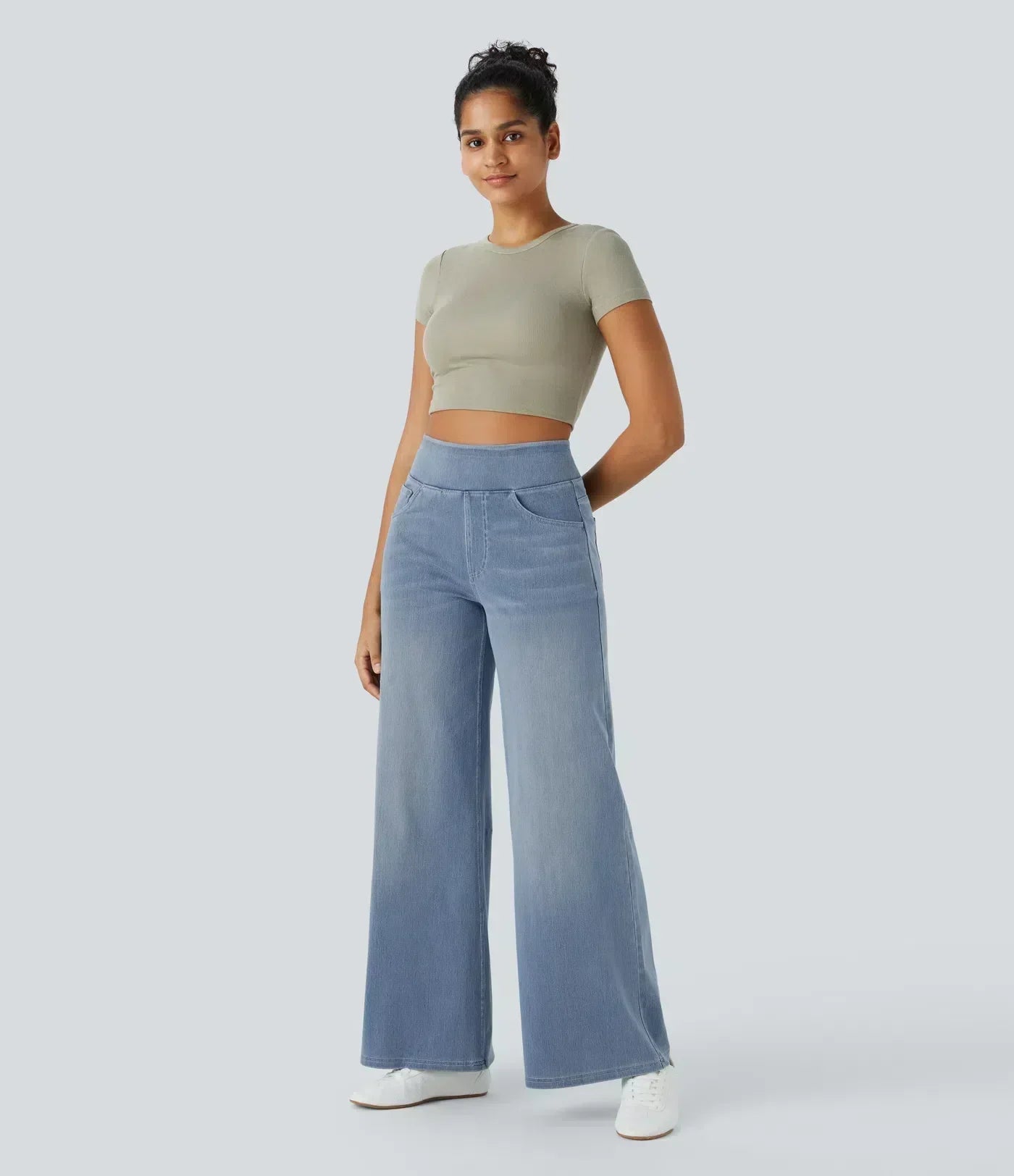 Gineva | Women’s High-Rise Flare Denim Pants