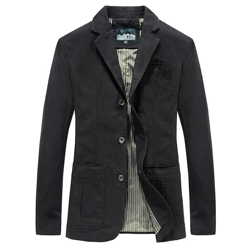 Lightweight Casual Blazer - Black