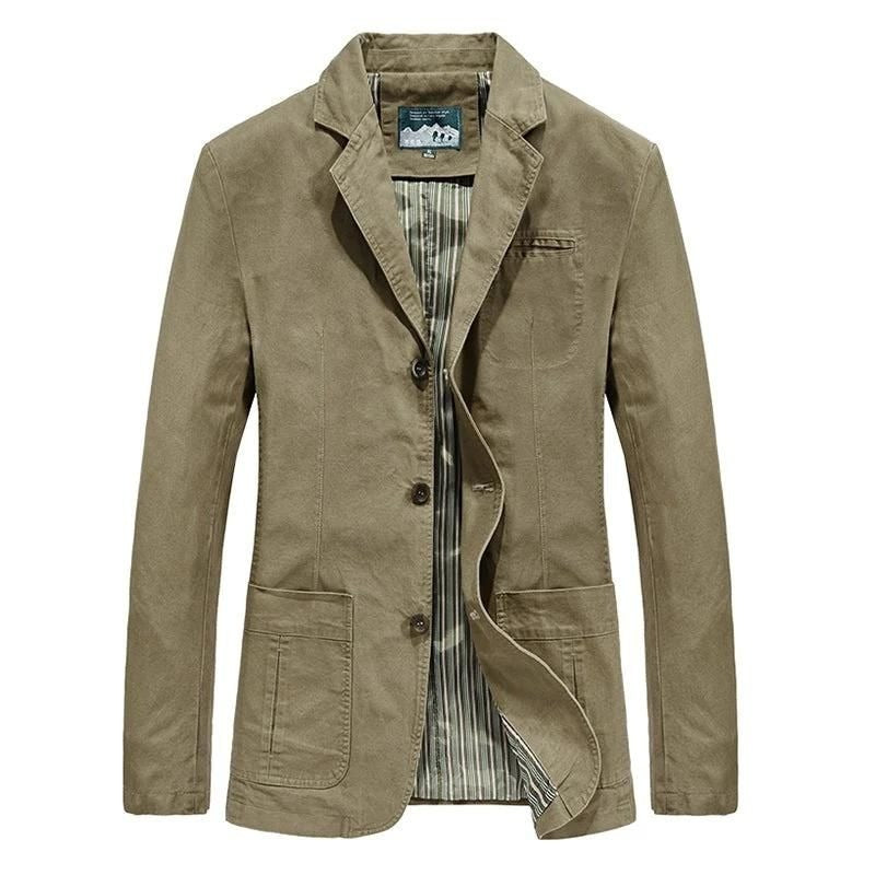 Lightweight Casual Blazer - Khaki