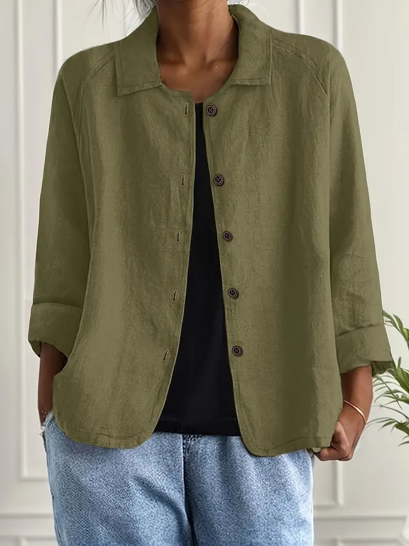 Long Sleeve Shirt Jacket - Olive