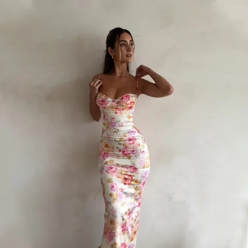 Faela | Women’s Floral Sleeveless Maxi Dress