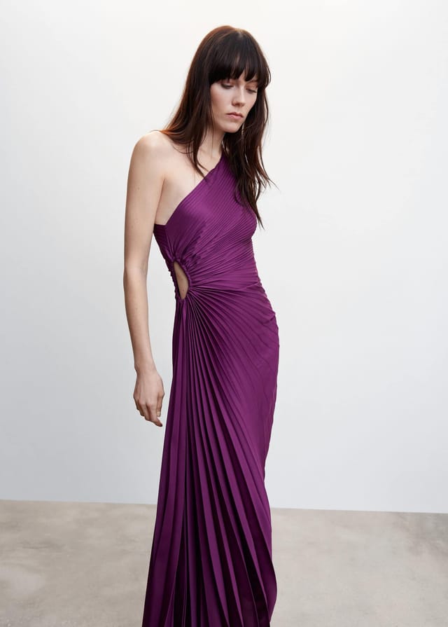 Inka | Women’s One-Shoulder Pleated Maxi Dress