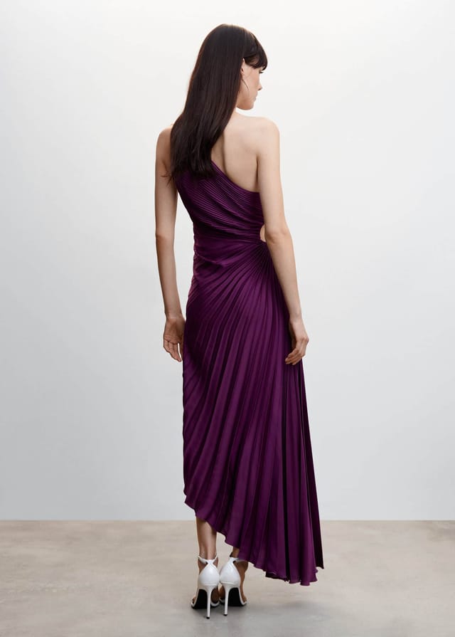 Inka | Women’s One-Shoulder Pleated Maxi Dress