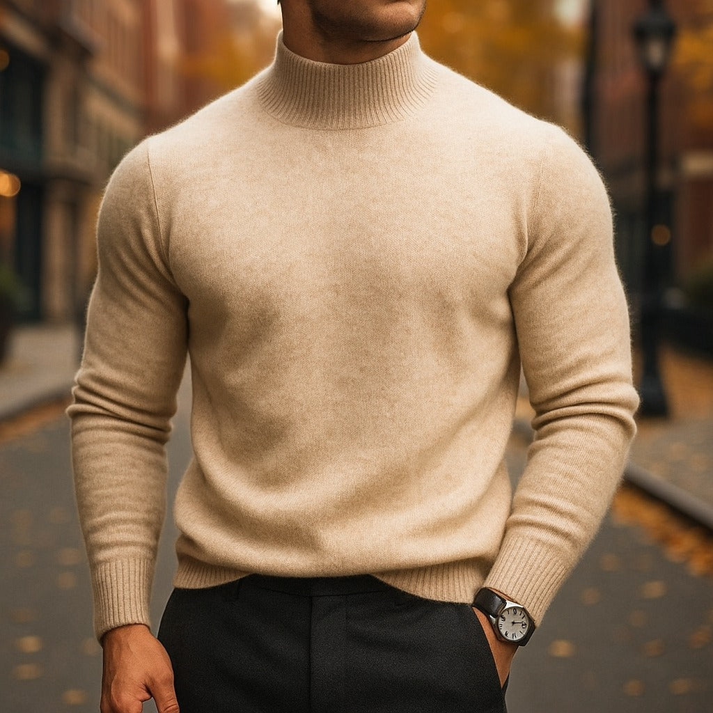 Mock Neck Knit Sweater
