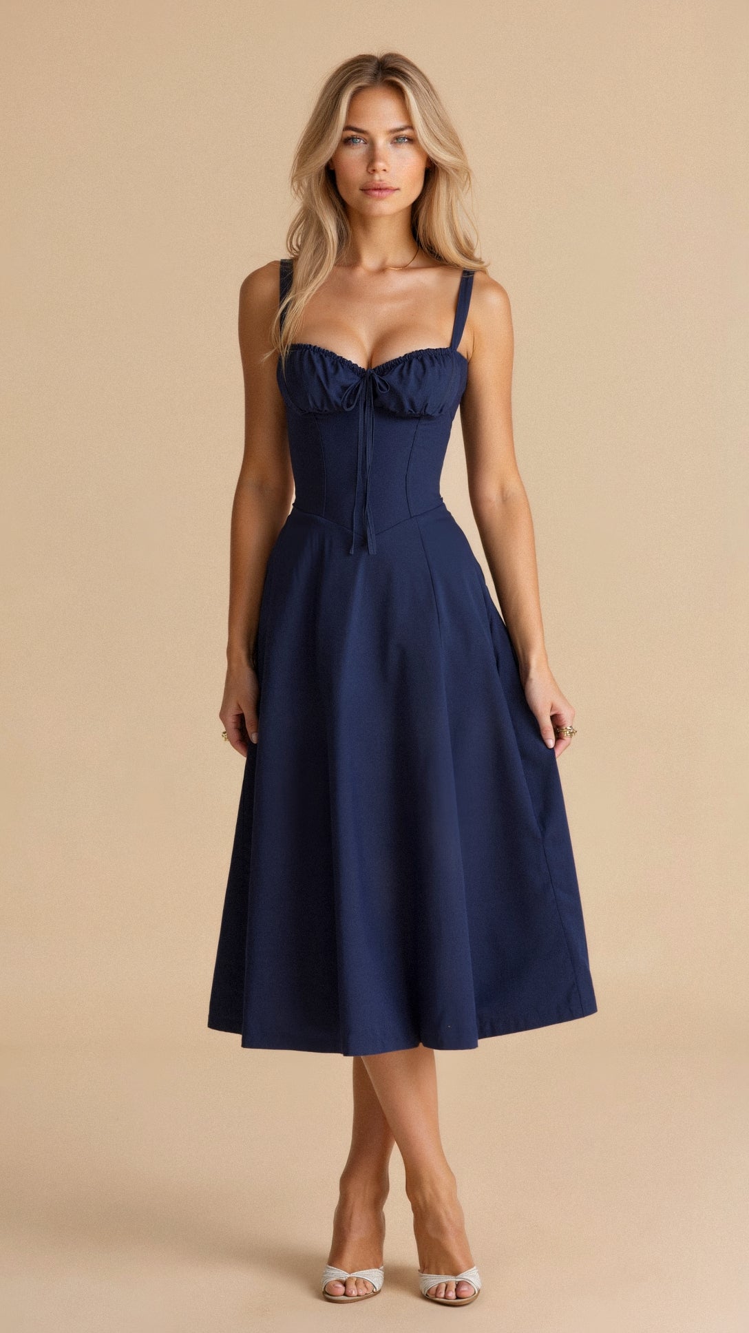 Lily | Women’s Bustier Midi Dress