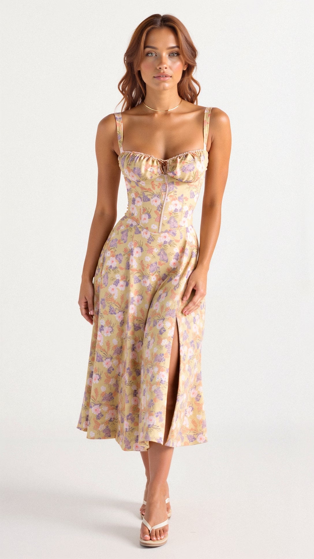 Lily | Women’s Bustier Midi Dress