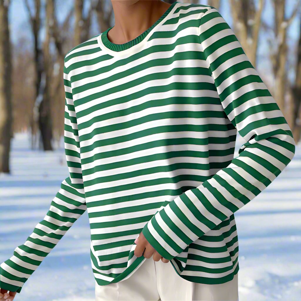 Dolores | Women’s Long Sleeve Striped T-shirt