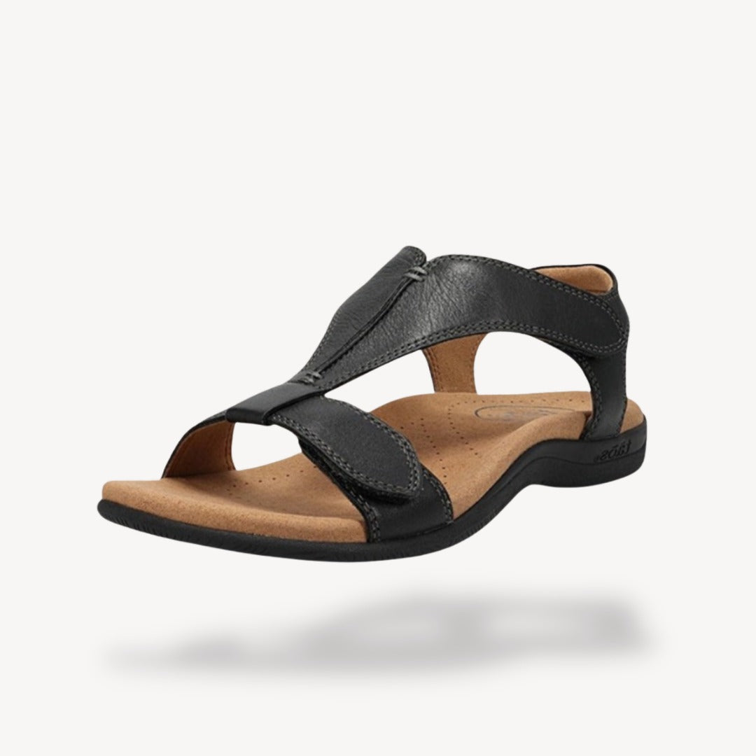 Orthopedic Arch Support Sandals - Black