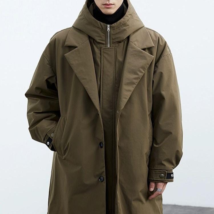 Oversized Hooded Trench Coat