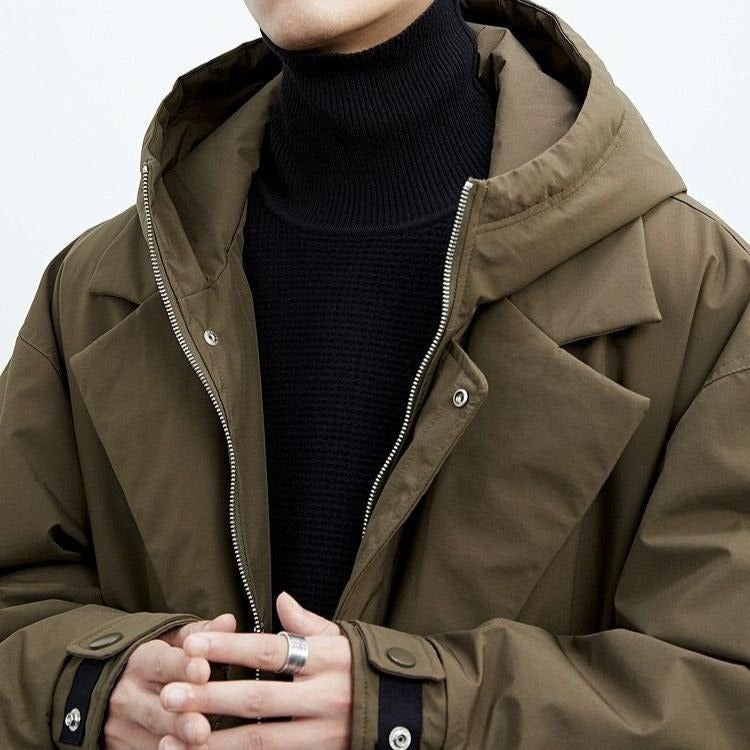 Oversized Hooded Trench Coat