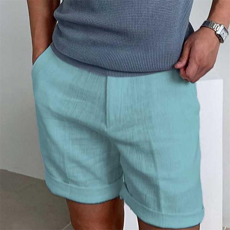Emeric | Men's Linen Short Sleeve Shorts