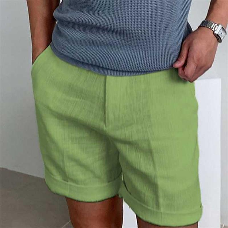 Emeric | Men's Linen Short Sleeve Shorts