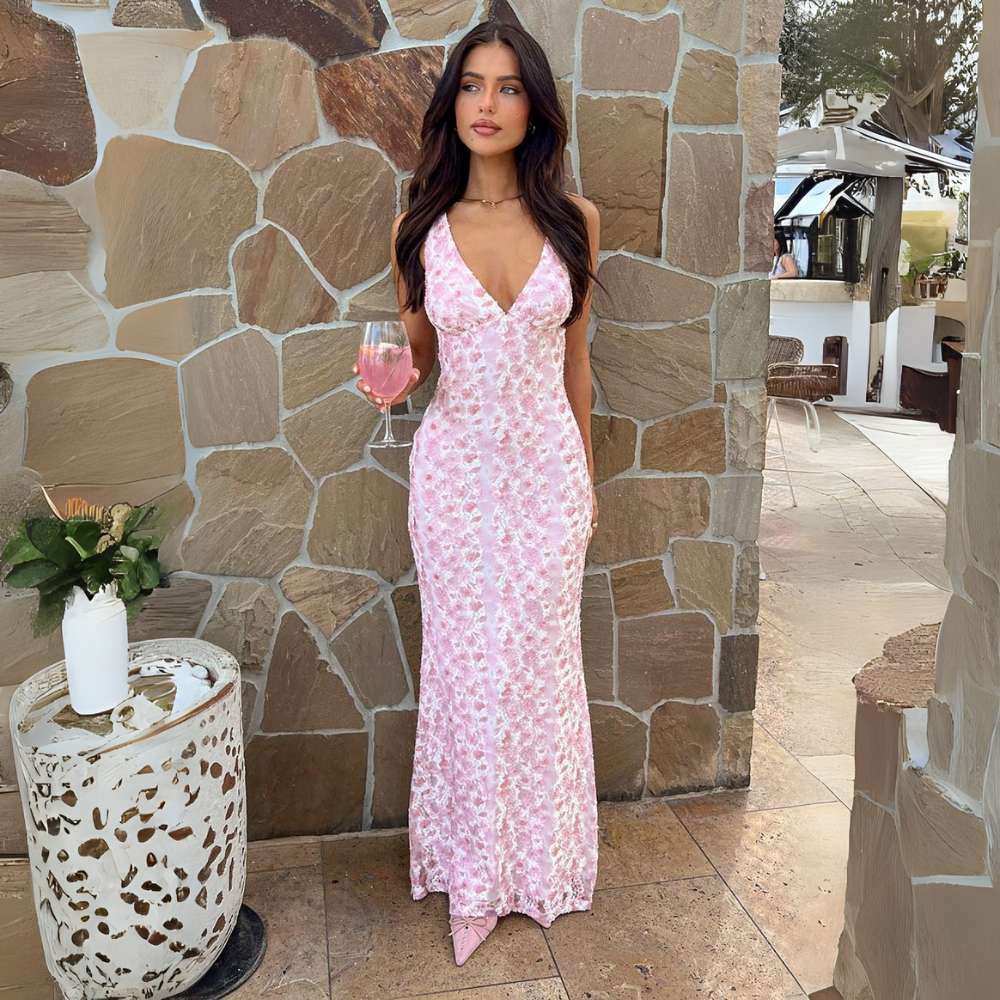 Florine | Women’s Sleeveless Open Back Maxi Dress