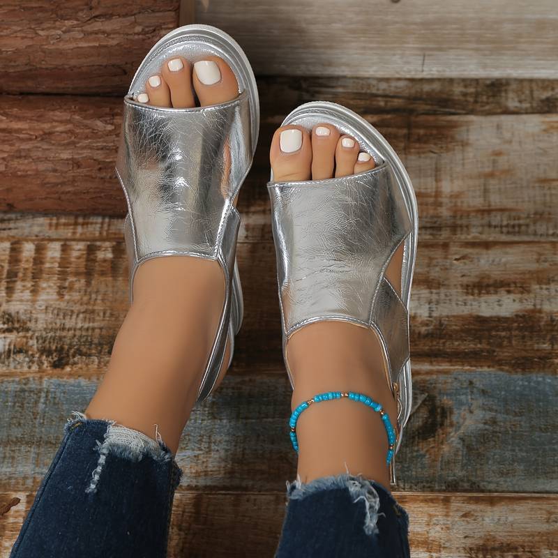 Carla | Women’s Wedge Heeled Platform Orthopedic Sandal