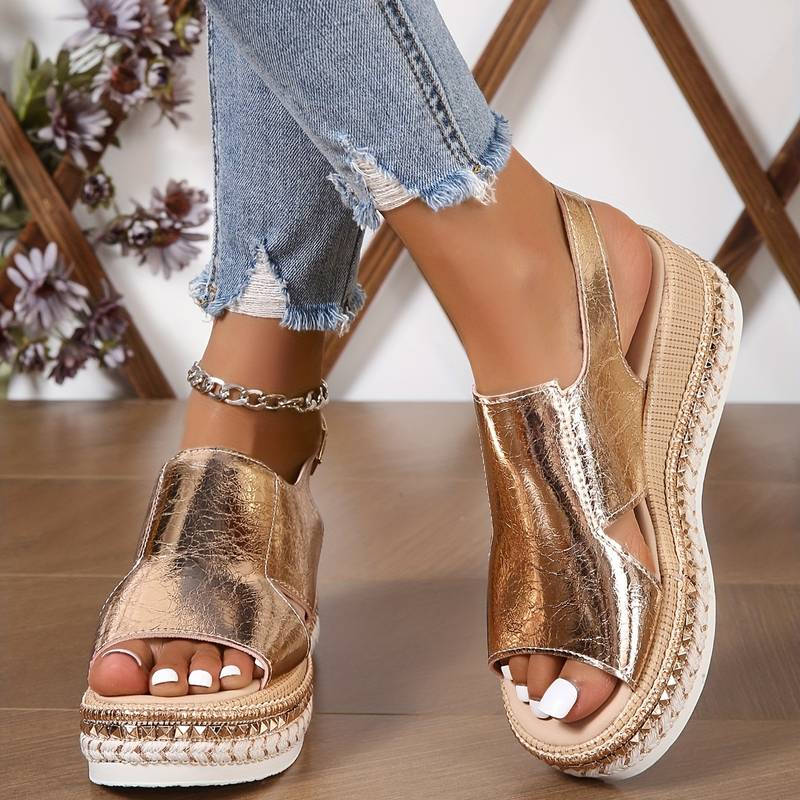 Carla | Women’s Wedge Heeled Platform Orthopedic Sandal