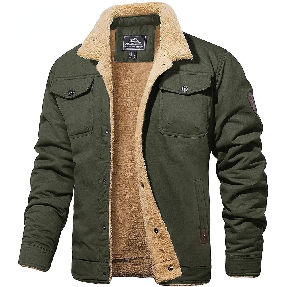 Sherpa Work Jacket - Army Green