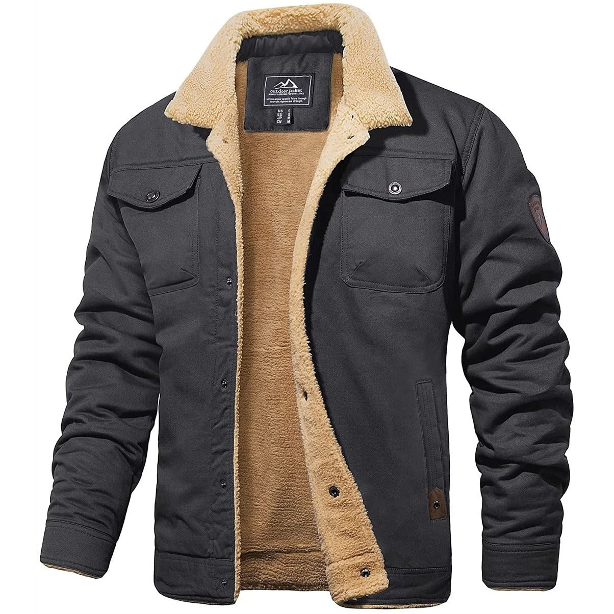 Sherpa Work Jacket - Dark grey