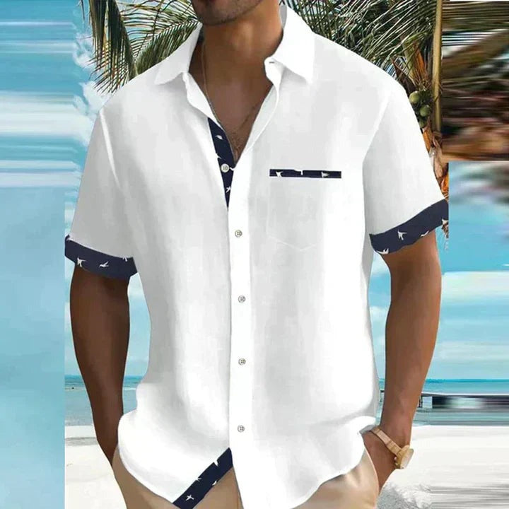 Short Sleeve Summer Shirt - White