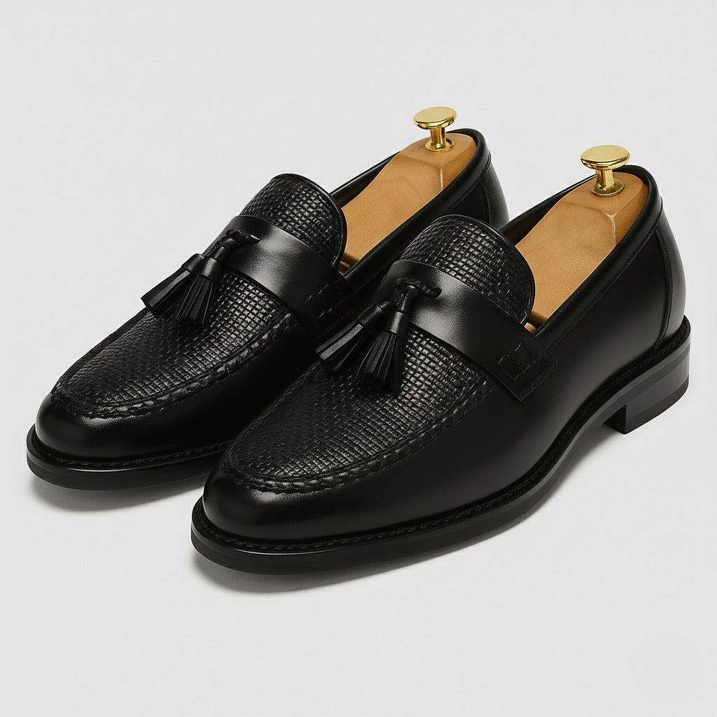 Tassel Dress Loafers - Black