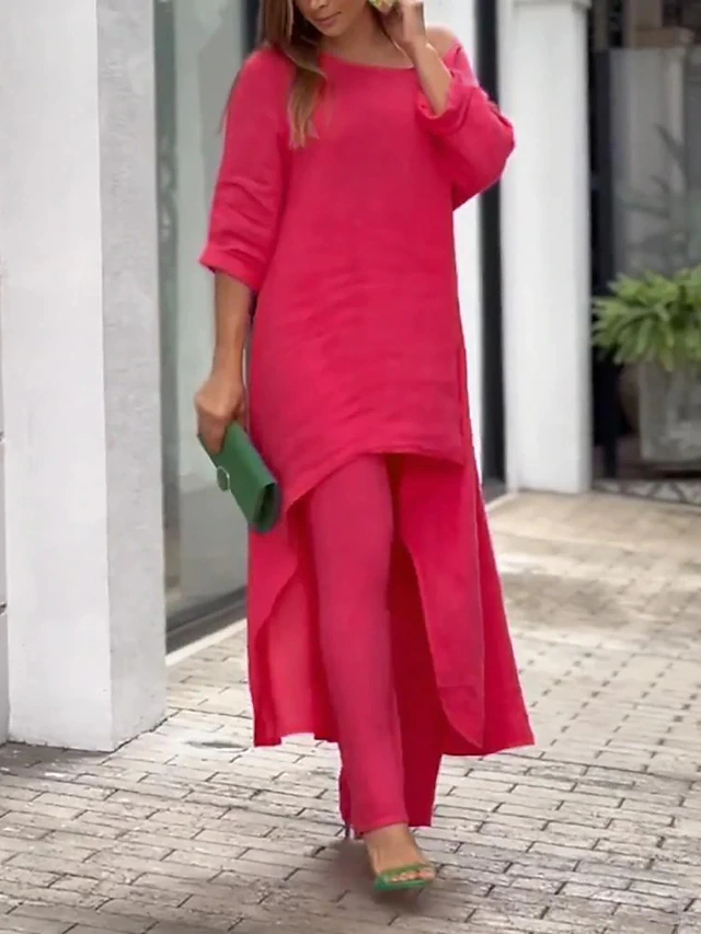 Cecyliana  | Women’s Long Sleeve Wide Leg Two-Piece Set