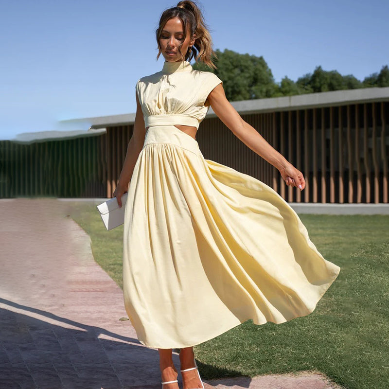 Mirella | Women’s Cut-Out Waist Maxi Dress