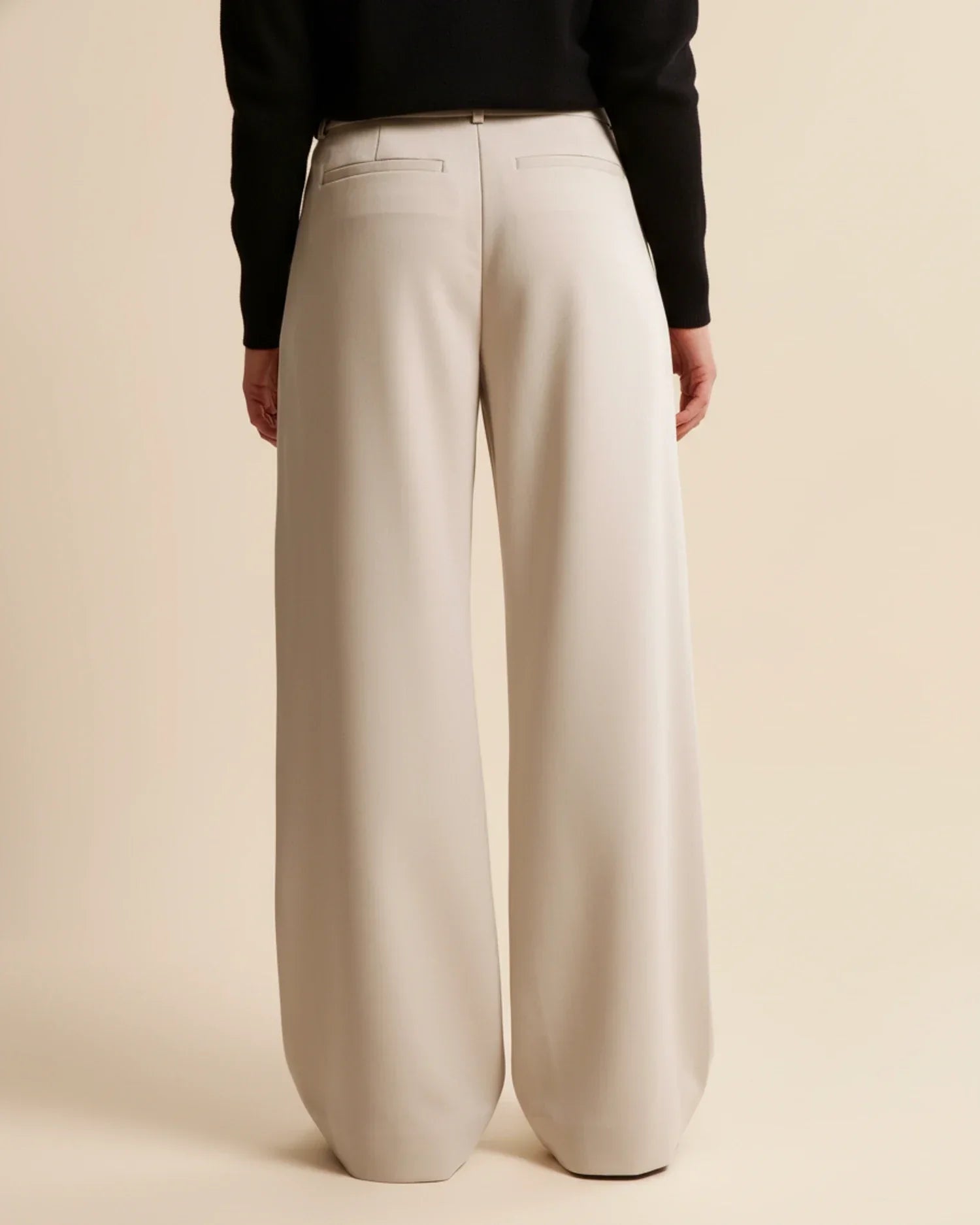 Jemiah | Women’s High-rise Ponte Drape Trousers
