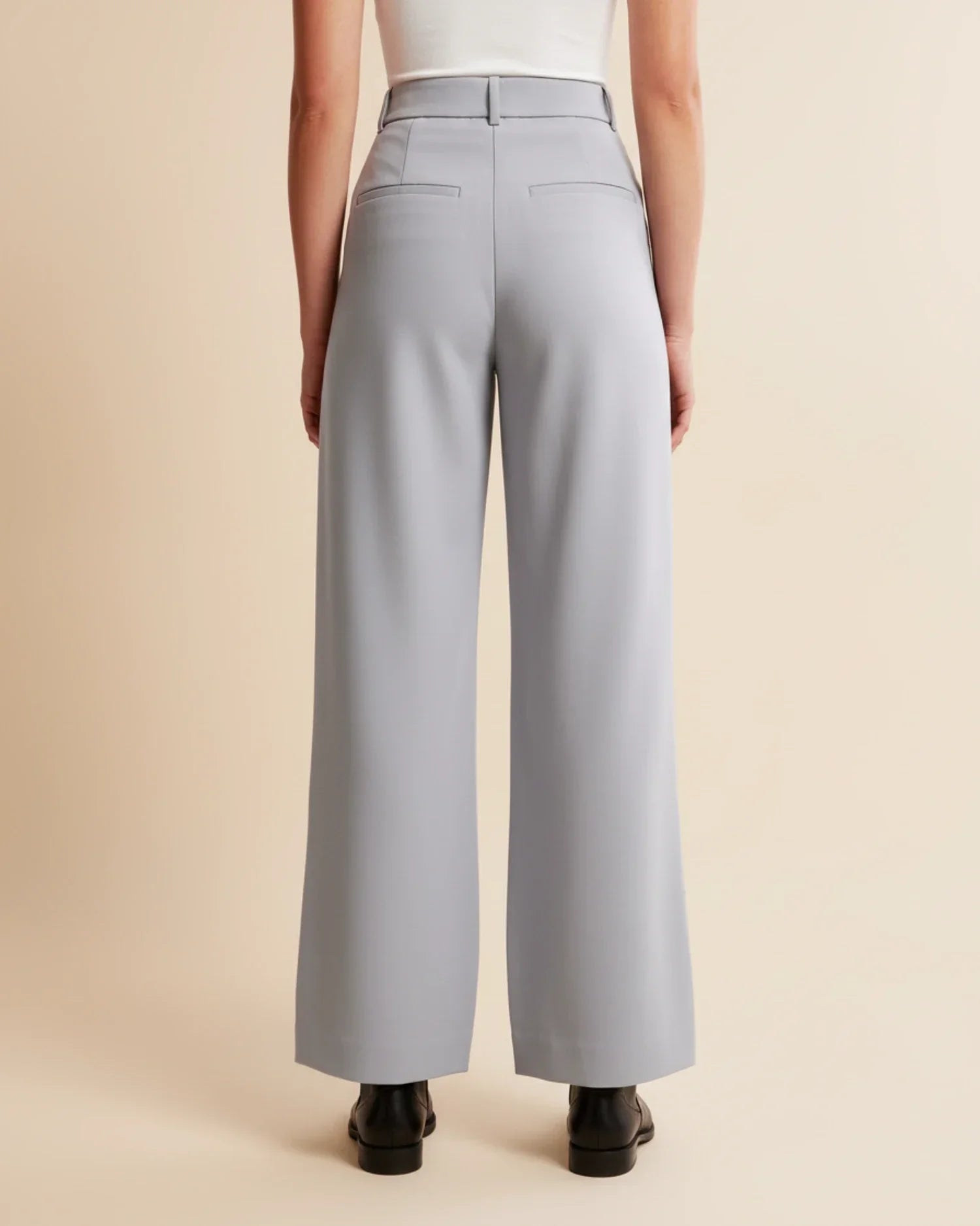 Jemiah | Women’s High-rise Ponte Drape Trousers