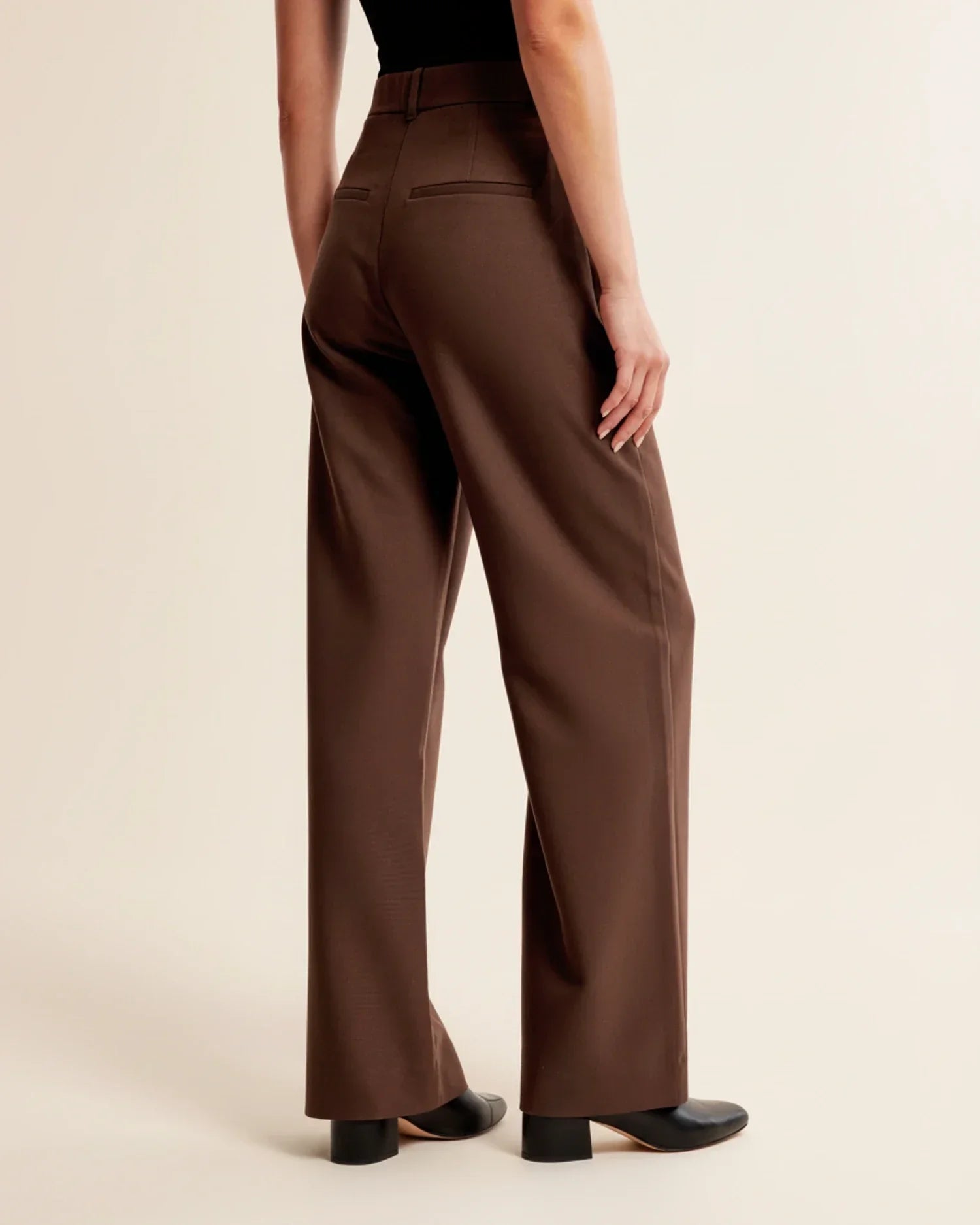Jemiah | Women’s High-rise Ponte Drape Trousers